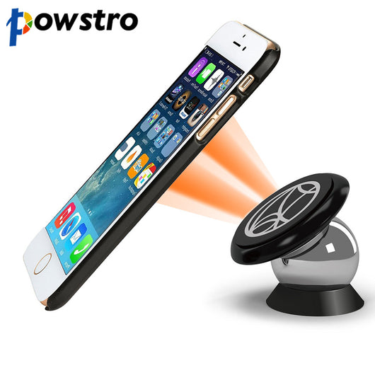 Powstro Magnetic Car Phone Holder 360 Degrees UF-A Car Mount Kit Bracket Magnet Mount for iPhone iPAD SAMSUNG HUAWEI SONY GPS