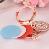 Vintage Locket Essential Oil Diffuser Necklace And Pad Fragrance A