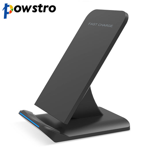 Powstro 2 Coils Qi Wireless Charger Desktop Mobile Phone Charger 5V Fast Charging For Samsung S7 S6 Edge Smart Phones Chargers