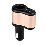 Dual USB Car Charger 1A & 2.1A Mobile Phone Charger With Cigarette Lighter Power Socket Charger Adapter for Phone GPS
