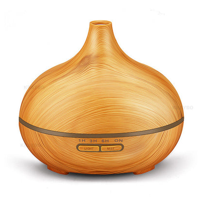 300ml Air Humidifier Essential Oil Diffuser Aroma Lamp Aromatherapy Electric Aroma Diffuser Mist Maker for Home-Wood