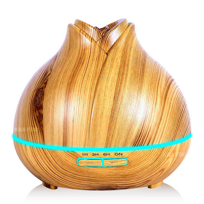 400ml Aroma Essential Oil Diffuser Ultrasonic Air Humidifier purifier with Wood Grain LED Lights for Office Home Bedroom