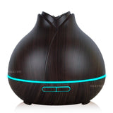 400ml Aroma Essential Oil Diffuser Ultrasonic Air Humidifier purifier with Wood Grain LED Lights for Office Home Bedroom