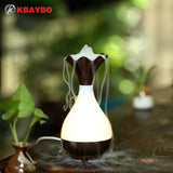 USB Air Humidifier Essential Oil Diffuser Aroma Lamp Aromatherapy Electric Aroma Diffuser Mist Maker for Home-Wood