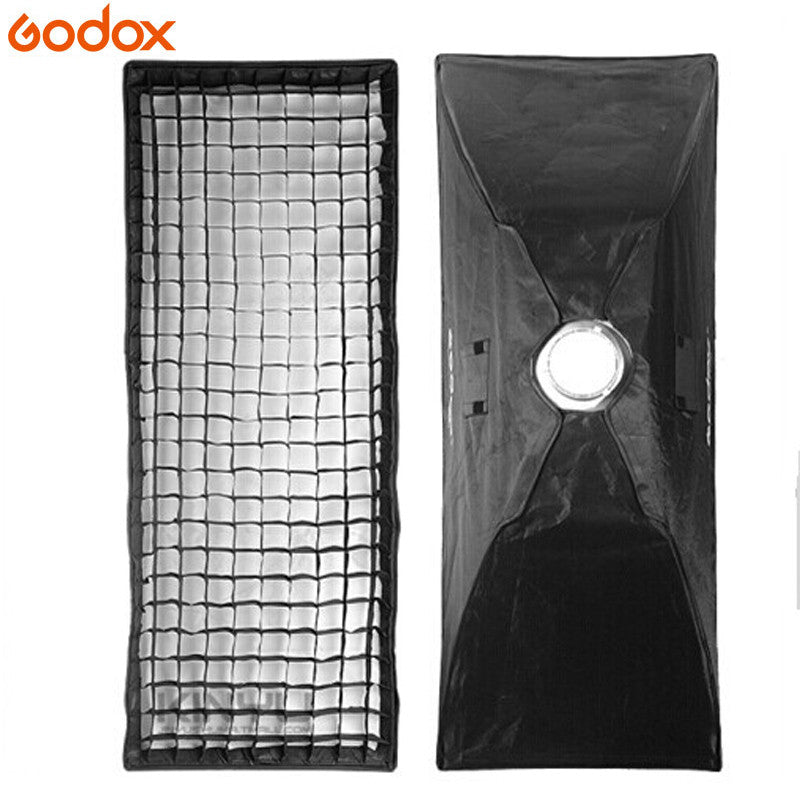 Godox Pro Photo Studio Flash Strobe Diffuser Soft Box Softbox 50x130CM With Honeycomb Grid Bowens Mount