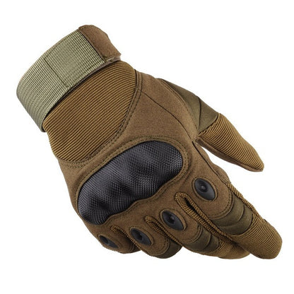 Outdoor Tactical Gloves Full Finger Sports Hiking Riding Cycling Military Men's Gloves Armor Protection Shell Gloves