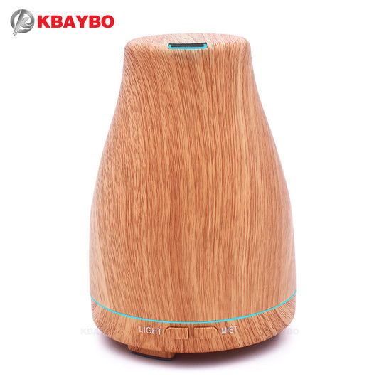 2017 Ultrasonic Air Humidifier Essential Oil Diffuser Aroma Lamp Aromatherapy Electric Aroma Diffuser Mist Maker for Home-Wood