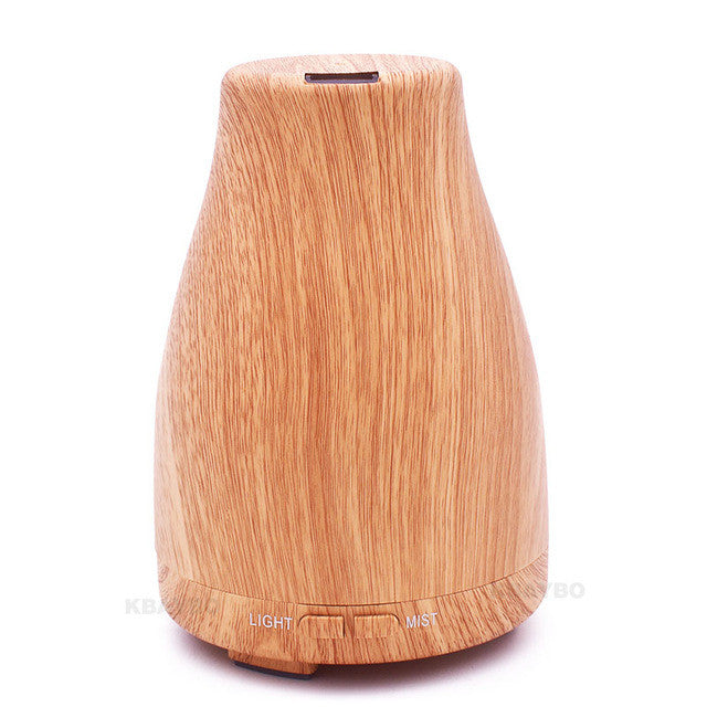 2017 Ultrasonic Air Humidifier Essential Oil Diffuser Aroma Lamp Aromatherapy Electric Aroma Diffuser Mist Maker for Home-Wood