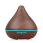 Air Humidifier Essential Oil Diffuser Aroma Lamp Aromatherapy Electric Aroma Diffuser Mist Maker for Home-Wood 300ml