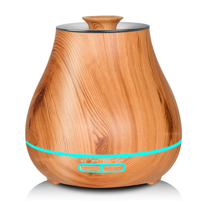 KBAYBO  Aroma Essential Oil Diffuser Ultrasonic Air Humidifier with Wood Grain electric LED Lights aroma diffuser for home