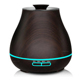 KBAYBO  Aroma Essential Oil Diffuser Ultrasonic Air Humidifier with Wood Grain electric LED Lights aroma diffuser for home