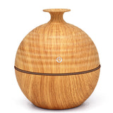 USB Evaporative Humidifie 130ml Aroma Diffuser Essential Oil Diffuser Aromatherapy mist maker with 7 color LED Light  Wood grain