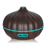 550ml Ultrasonic Aromatherapy Diffuser Wood Grain Ultrasonic Humidifier for Office Home Bedroom Living Room