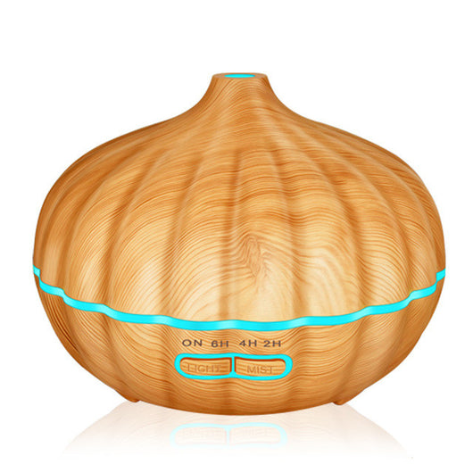 550ml Ultrasonic Aromatherapy Diffuser Wood Grain Ultrasonic Humidifier for Office Home Bedroom Living Room