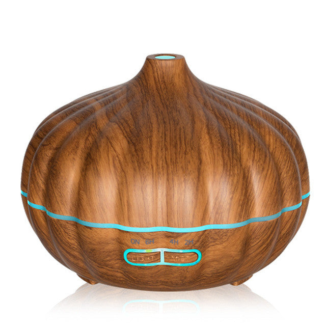 550ml Ultrasonic Aromatherapy Diffuser Wood Grain Ultrasonic Humidifier for Office Home Bedroom Living Room