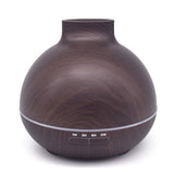400ml Ultrasonic Aromatherapy Diffuser Wood Grain Ultrasonic Humidifier for Office Home Bedroom Living Room