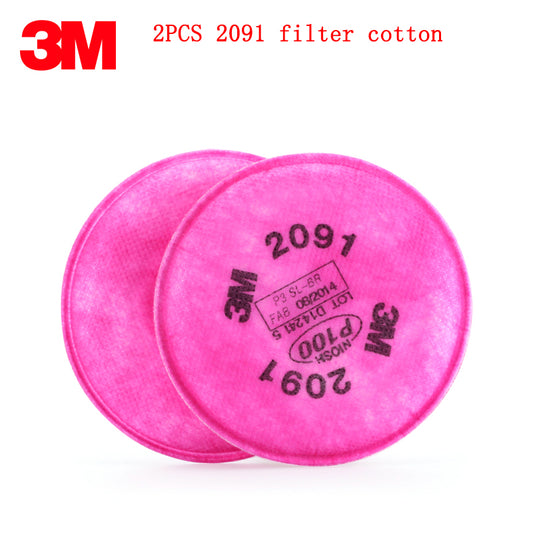 3M 2091 filter High quality P100 respirator mask filter applicable 3M 6000/7000 Series mask against particulates Soot filter