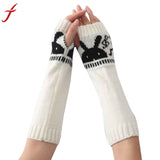 2016 Fashion Gloves Warm Autumn Winter Jacket Special Knitted Arm Sleeve Fingerless Gloves Soft Warm Mitten #LYW