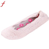 Women's lace socks invisible Summer New Cotton Lace Antiskid Liner Low Cut Socks Breathable Summer Sox Meias