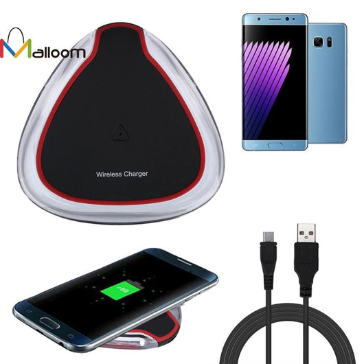 5V 1A Qi Wireless Charger Charging Pad USB Cable For Samsung Galaxy Note 7For LG G4 High Quality Wireless Charger Pad Gift #201