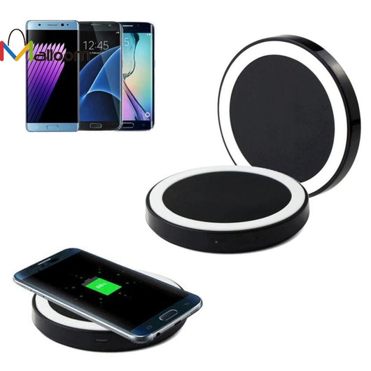 Qi Wireless Power Charger Charging Pad for Samsung Galaxy Note 7 quick-acting charger lightweight  USB Cable Gift For Friend#201