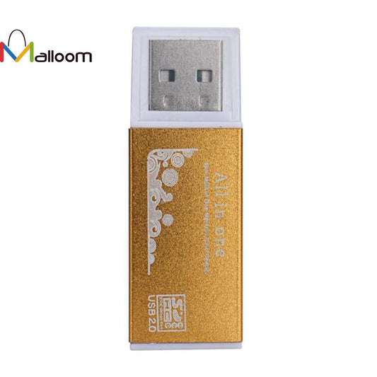 USB 2.0 All In 1 Multi Memory Card Reader  3 Color 480 Mb/s Metal Shell Mould For T-Flash, Micro SD, Micro SDHC, Mini SD SO On