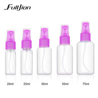 Fulljion 1pcs Random Color Empty Bottles Travel Transparent Plastic Perfume Atomizer Small Mini Spray Refillable 50ml/30ml/20ml