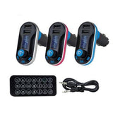 Wireless Bluetooth Car FM Transmitter Kit MP3 Player 2.1A Dual USB Car Charger