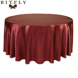 5pcs Satin Round Table Cloth Cover Tablecloth Wedding Party Restaurant Banquet Home Christmas Decoration White Black