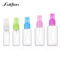 Fulljion 1 Pcs Mini Plastic Transparent Small Empty Spray Bottle For Make Up And Skin Care Refillable Random Color Travel use