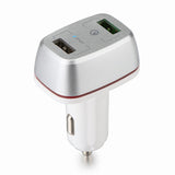 Powstro Qualcomm Quick Charge QC3.0 Car Charger Dual USB Mobile Phone Charger Quick Charge QC 3.0 + 2.4A Port Smart Charge