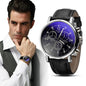 Luxury Fashion Crocodile Faux Leather Mens Analog Watch Watches New