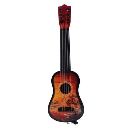 43cm Children Guitar 6-String Ukulele With Adjustable Tuners And Chinese Style Pattern Educational Musical Instrument