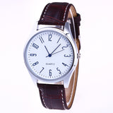 Fashion Men Casual Luxury Watch Leather Band Quartz Wristsiness Watch