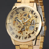 Mens Watches Top Brand Luxury Hollow Skeleton Automatic Watch Men Watch Clock