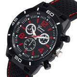 Geneva Men Silicone Analog Quartz Wrist Watch