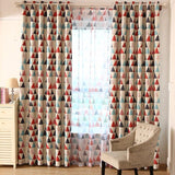 Triangle Sheer Bedroom Living Room Window Tulle Curtains Voile Curtain Home Window Decorations Curtain Supplies