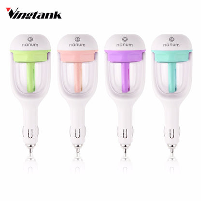 Vingtank 50ml Car Aroma Humidifier Charger Port Ultrasonic Auto Car Air Humidifier Diffuser Purifier Nebulizer Vehicular Aroma