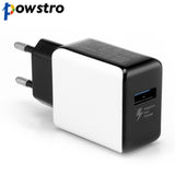 Powstro Quick Charger 2.0 USB Phone Charger 2.5A 18W Travel Adapter Fast Charging QC2.0 Mobile Phone Charger For Samsung Tablet