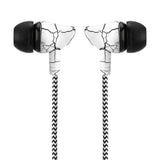 FORNORM Braided Crack Earphone Cloth Rope Earpieces With Micrphone Stereo Bass MP3 Music Headset For Smartphone MP3 MP4 Player