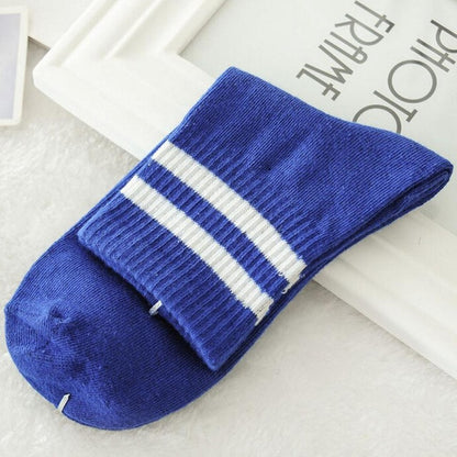 Feitong Creative Lover's Socks Women Men Hip Hop Unisex Harajuku Stripe Cotton Skateboard Sock Comfortable Patchwork Socks