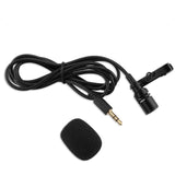 Mini Microphone Portable 3.5mm Plug Microphone with Tie Lapel Lavalier Clip On Microphone for Lectures Teaching Interview for PC