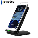 Powstro Universal Mobile Phone Fast Wireless Charger Phone QI Charging Holder For Samsung Galaxy S6 S7 Edge Plus Note 5 7