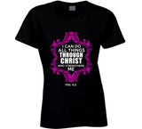 Gildan "I Can Do All Things Through Christ" Christian T-shirt 2017 Summer Female Fashion T Shirt Women T Shirt on Sale Top Tee