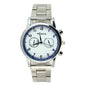 Men Women Contracted Fashion Watches Steel Band Watches