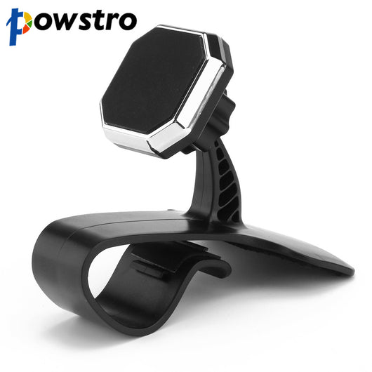 Powstro 360 Degree Magnetic Mobile Phone Holder GPS Universal Car Phone Holder For iPhone Samsung Magnet Mount Holder Stand