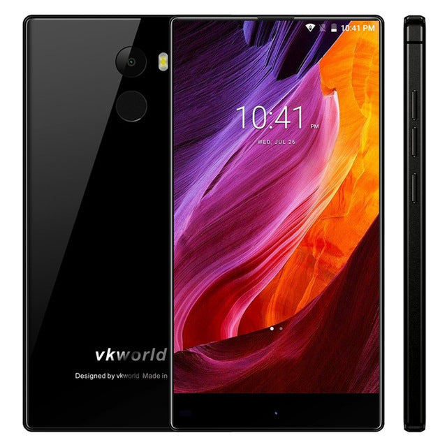 VKworld Mix Plus Full Edgeless Smart Phone 3GB+32GB Fingerprint ID 5.5 inch Android 7.0 MTK6737 Quad Core Dual SIM OTA Cellphone