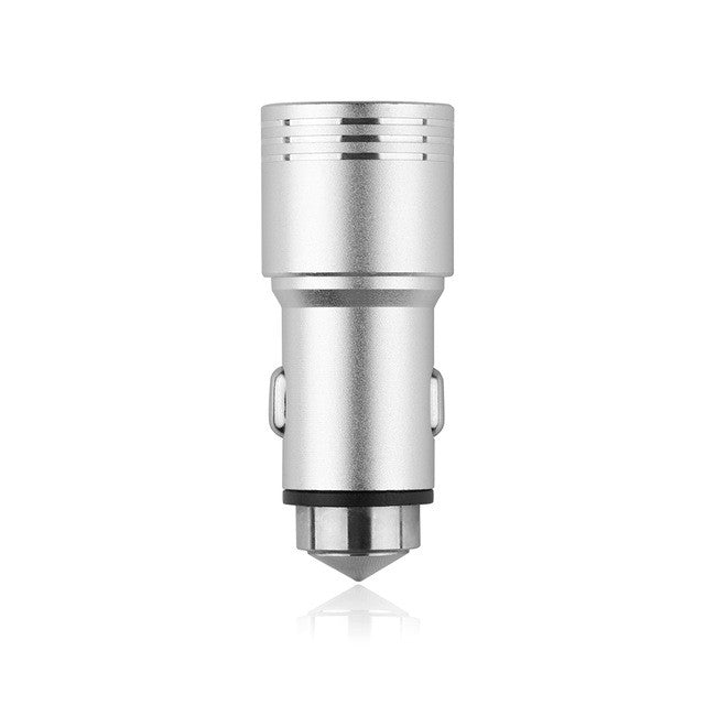 Powstro 2.1A Car Charger Phone Charger Adapter Bluetooth MP3 Player FM Transmitter Safety Hammer with Hands-free Call Modulator