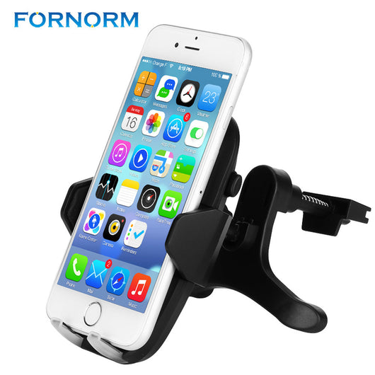 FORNORM 2 in 1 QI Wireless Quiky Charger Car Air Vent Mount Universal Mobile Phone Holder Fast Charger for Samsung Iphone Huawei