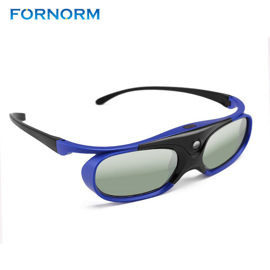 FORNORM Battery Universal DLP Active Shutter 3D Glasses 96-144Hz For XGIMI Optoma Acer Viewsonic Home Theater Projector 3D TV